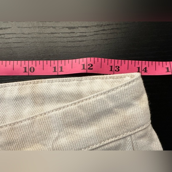 Zara Cream & White Straight Leg Jean - Picture 10 of 12